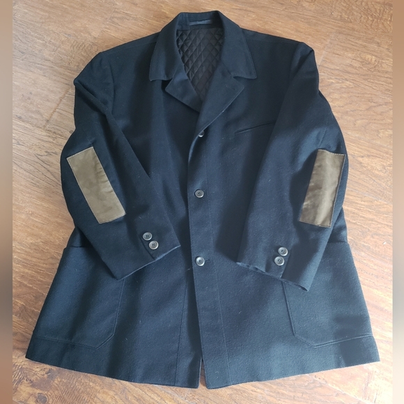 Tallia Black Blazer with Tan Accents - Picture 8 of 16